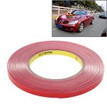 Universelles transparentes doppelseitiges Klebeband, Breite: 0,8 cm, Länge: 10 m