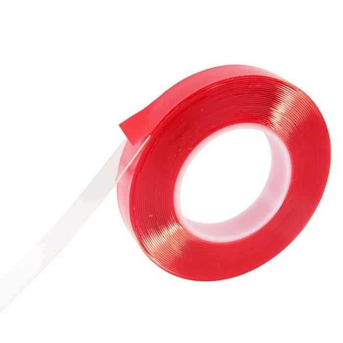 Universelles transparentes doppelseitiges Klebeband, Breite: 2 cm, Länge: 10 m – Bild 3