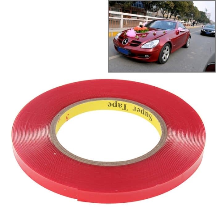 S-CMS-0449.jpg Universelles transparentes doppelseitiges Klebeband, Breite: 1 cm, Länge: 10 m – Bild 1