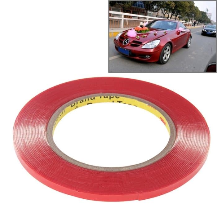 S-CMS-0460.jpg Universelles transparentes doppelseitiges Klebeband, Breite: 0,6 cm, Länge: 10 m – Bild 1