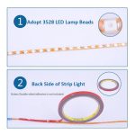 5 Stück Flow Style 45 LED 3528 SMD wasserdichte, flexible Auto-Lichtleiste für Autodekoration, DC 12 V, Länge: 45 cm, 45cm Dark Blue, 45cm Green, 45cm Ice Blue, 45cm Pink, 45cm Red, 45cm White, 45cm Yellow – Bild 5