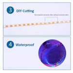 5 Stück Flow Style 45 LED 3528 SMD wasserdichte, flexible Auto-Lichtleiste für Autodekoration, DC 12 V, Länge: 45 cm, 45cm Dark Blue, 45cm Green, 45cm Ice Blue, 45cm Pink, 45cm Red, 45cm White, 45cm Yellow – Bild 6