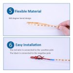 5 Stück Flow Style 45 LED 3528 SMD wasserdichte, flexible Auto-Lichtleiste für Autodekoration, DC 12 V, Länge: 45 cm, 45cm Dark Blue, 45cm Green, 45cm Ice Blue, 45cm Pink, 45cm Red, 45cm White, 45cm Yellow – Bild 7