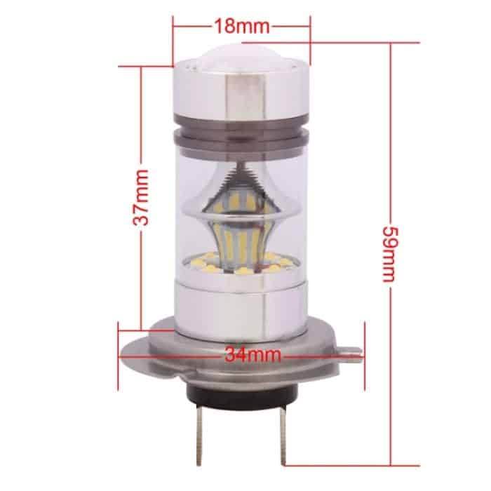 H7 850LM 100W LED Autoscheinwerfer / Tagfahrlicht / Fahrlichtlampe, DC 12-24V (Cool White) – Bild 5
