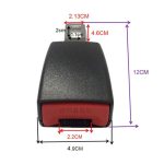 2 Stück Universal-Verlängerungsschnalle für Autositzgurte, (Black), (Khaki), (Grey) – Bild 3