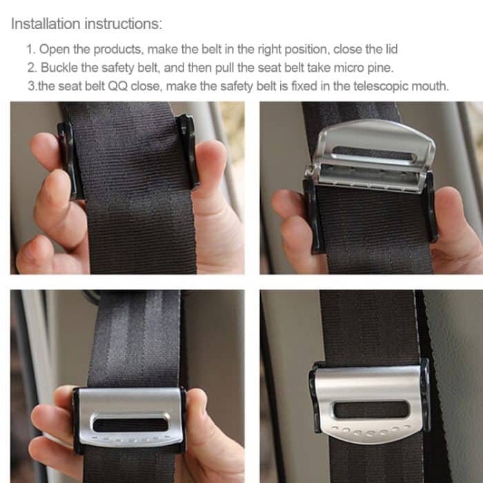 2 Stück SHUNWEI Auto-Sicherheitsgurtversteller – Bild 7