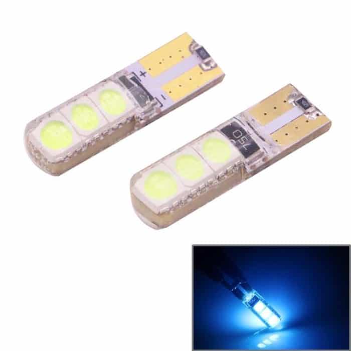 2 Stück T10 2 W 120–140 lm 6 LED Eisblau 5050 LED-Bremslicht für Fahrzeuge, DC12 V, 6 5050 LEDs, 6 LED 5050 LEDs, 6  5050 LEDs – Bild 1