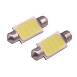 2 Stück 41 mm 1,5 W 80 lm weißes Licht 1 COB-LED-Kennzeichen-Leselichter Auto-Glühbirne, 41mm – Bild 2