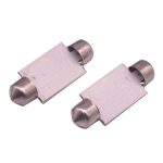 2 Stück 41 mm 1,5 W 80 lm weißes Licht 1 COB-LED-Kennzeichen-Leselichter Auto-Glühbirne, 41mm – Bild 3