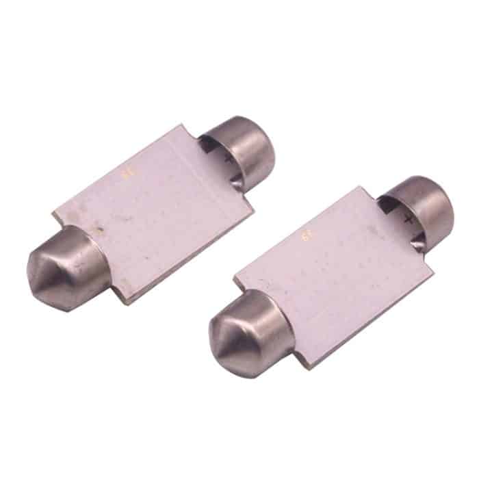 2 Stück 41 mm 1,5 W 80 lm weißes Licht 1 COB-LED-Kennzeichen-Leselichter Auto-Glühbirne, 41mm – Bild 3