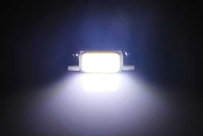 2 Stück 41 mm 1,5 W 80 lm weißes Licht 1 COB-LED-Kennzeichen-Leselichter Auto-Glühbirne, 41mm – Bild 4