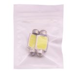 2 Stück 41 mm 1,5 W 80 lm weißes Licht 1 COB-LED-Kennzeichen-Leselichter Auto-Glühbirne, 41mm – Bild 5