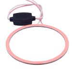 80 mm 5 W 180 lm Angel Eyes Kreise Autoscheinwerfer COB-LED-Leuchten für Fahrzeuge, DC 12–24 V, 80mm Pink Light, 80mm Green Light, 80mm Red Light – Bild 2