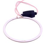 80 mm 5 W 180 lm Angel Eyes Kreise Autoscheinwerfer COB-LED-Leuchten für Fahrzeuge, DC 12–24 V, 80mm Pink Light, 80mm Green Light, 80mm Red Light – Bild 4