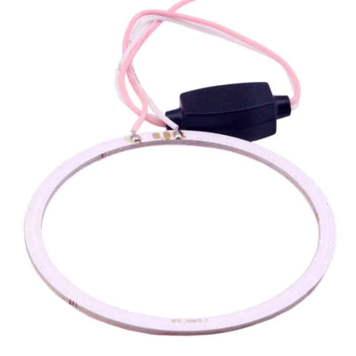 80 mm 5 W 180 lm Angel Eyes Kreise Autoscheinwerfer COB-LED-Leuchten für Fahrzeuge, DC 12–24 V, 80mm Pink Light, 80mm Green Light, 80mm Red Light – Bild 4