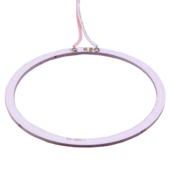 80 mm 5 W 180 lm Angel Eyes Kreise Autoscheinwerfer COB-LED-Leuchten für Fahrzeuge, DC 12–24 V, 80mm Pink Light, 80mm Green Light, 80mm Red Light – Bild 5