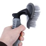 KANEED Auto Motorrad Waschwerkzeug Auto Reifen / Rad Waschreinigungsbürste mit Griff – Bild 5