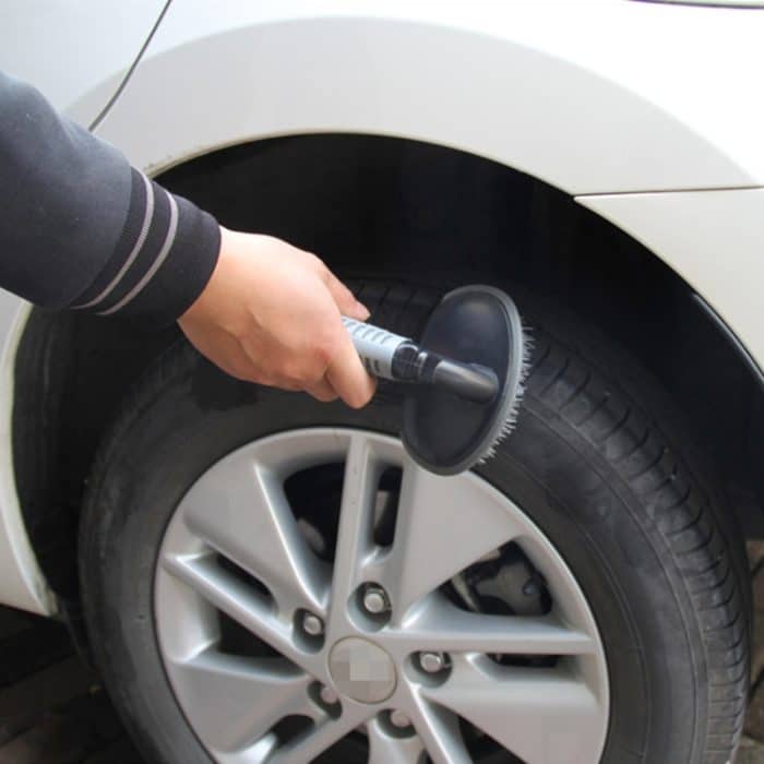 KANEED Auto Motorrad Waschwerkzeug Auto Reifen / Rad Waschreinigungsbürste mit Griff – Bild 6