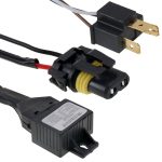 DC12V 35W H4-3 HID Xenonlicht Einstrahl Super Vision Wasserdichte Scheinwerfer mit einem Kabel, Farbtemperatur: 6000K, 2er Pack – Bild 6