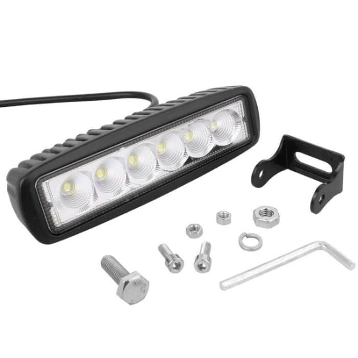 18W 1440LM Epistar 6 LED Auto-Arbeitslampe, Balkenleuchte, wasserdicht IP67, DC 10–30 V, DC 10-30V, 1440LM – Bild 8