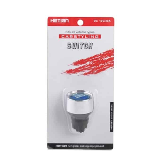 Blaulicht-Push-Start-Zündschalter für den Rennsport, DC 12V, DC 12V(Red) – Bild 6