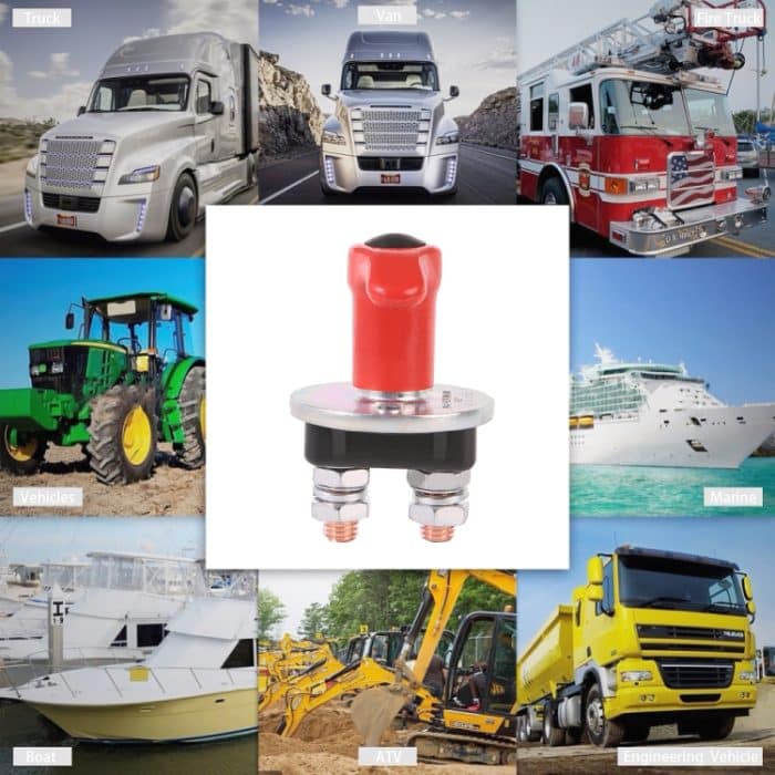 Autobatterie-Hauptschalter, installierter Lochabstand: 48 mm, DC 12 V / 24 V. – Bild 7