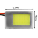 5W Weißlicht LED Auto Innenleuchte mit T10 Dome + BA9S Festoon Adapter – Bild 4