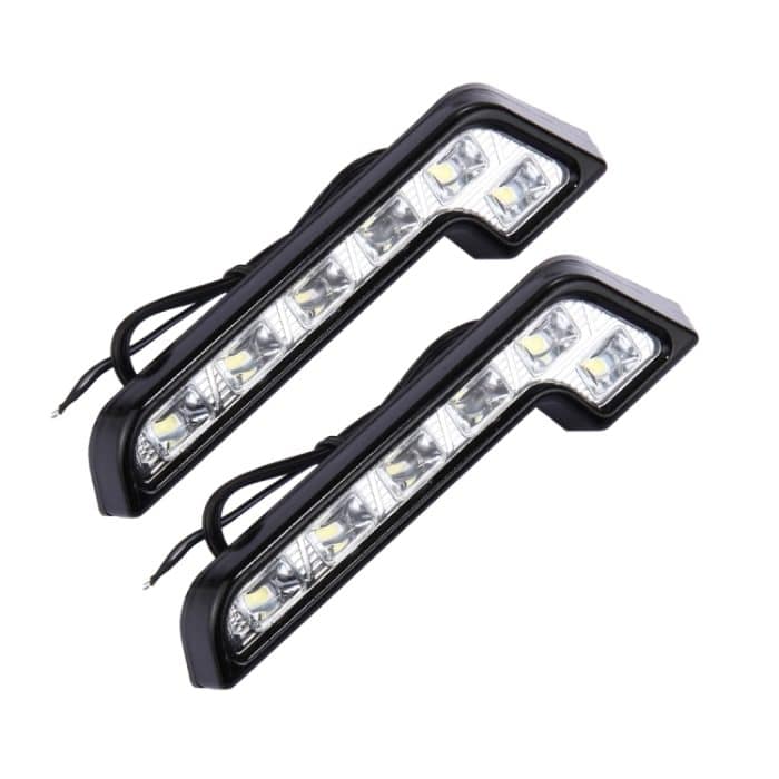 S-CMS-1353.jpg 2 PCS Hochleistungsauto Weißlicht 6 SMD 5050 LED Tagfahrlicht für Autos – Bild 1