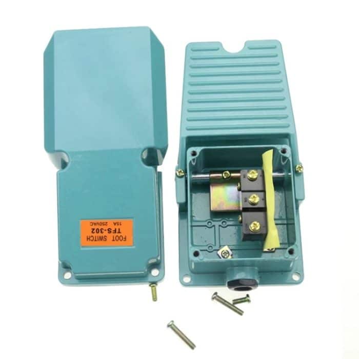 TFS-302 AC 250V 15A Anti-Rutsch-Metallkasten-Fußschalter-Fußschalter – Bild 5