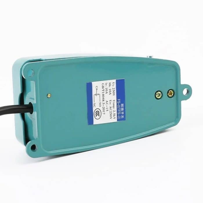 TFS-2 AC 250V 10A Rutschfester Metallgehäuse-Fußschalter, Kabellänge: 90 cm – Bild 3