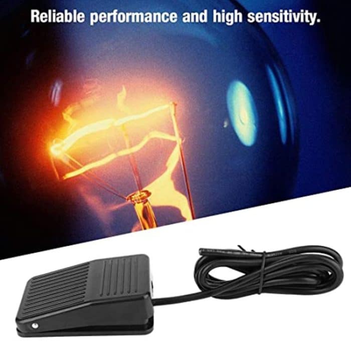 TFS-01 AC 250V 10A Anti-Rutsch-Kunststoffgehäuse Fußschalter-Pedalschalter, Kabellänge: 1 m (schwarz) – Bild 4