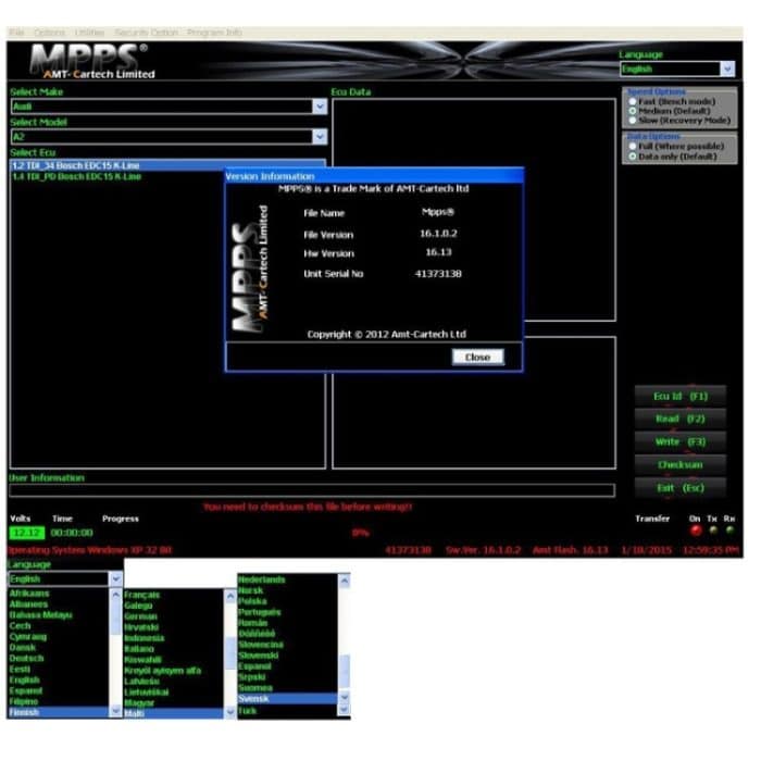 MPPS V16.1.02 ECU Chip Tuning Professionelles Diagnosetool für EDC15 / EDC16 / EDC17 Inkl CHECKSUM Lese- und Schreibspeicher – Bild 7