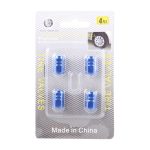 Blau eloxierte Aluminium-Reifenventil-Schaftkappen 4 Stk. (Blau) – Bild 4