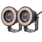 2 PCS 2,5 Zoll 10W 900LM Weiß + Gelb Licht 6500K Wasserdichtes LED Eagle Eye Licht für Fahrzeuge, DC 12V, Kabellänge: 20 cm (Schwarz) – Bild 2