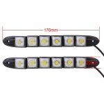 MZ 3W 2 PCS 160LM 6 LED SMD 5050 Flexible Snake LED Auto Tagfahrlicht, DC 12V – Bild 4