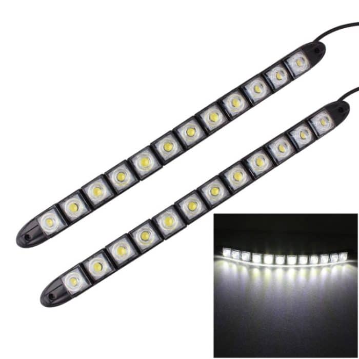 2 PCS 6W 12 LED SMD 5050 Flexibles Snake LED Auto Tagfahrlicht, DC 12V – Bild 1