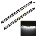 2 PCS 7W 14 LED SMD 5050 Flexibles Snake LED Auto Tagfahrlicht, DC 12V