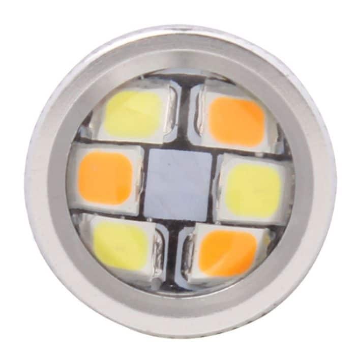 T20 / 7443 8W 420LM Weiß + Gelb Licht 42 LED 2835 SMD Lenkglühlampe für Auto-Bremslicht, DC 12V – Bild 4