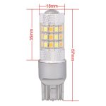 T20 / 7443 8W 420LM Weiß + Gelb Licht 42 LED 2835 SMD Lenkglühlampe für Auto-Bremslicht, DC 12V – Bild 6