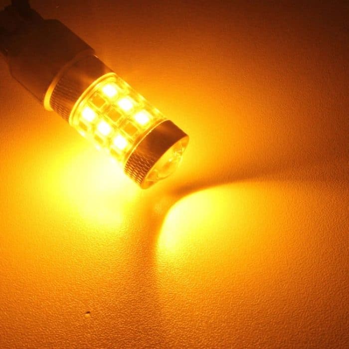 T20 / 7443 8W 420LM Weiß + Gelb Licht 42 LED 2835 SMD Lenkglühlampe für Auto-Bremslicht, DC 12V – Bild 8