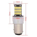 2 PCS 1157 9W 450LM Weißlicht 45 LED 4014 SMD Auto Bremslicht Lenkungslampe, DC 12V – Bild 5