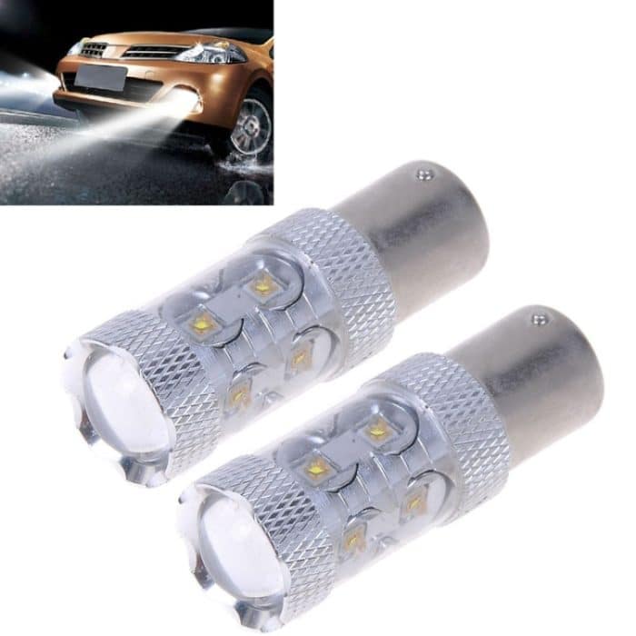 2PCS 1157 / BAY15D 650 Lumen 50 W 10-3535-LEDs 6500K Weißlicht Auto-Bremslicht, DC 12-24V – Bild 2