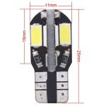 10 PCS T10 4W 280LM Weißlicht 8 LED SMD 5630 Canbus Decode Auto Clearance Lights Lampe, DC 12V – Bild 3