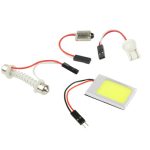 9W Weißlicht LED Auto Innenleuchte mit T10 Dome + BA9S Festoon Adapter – Bild 5