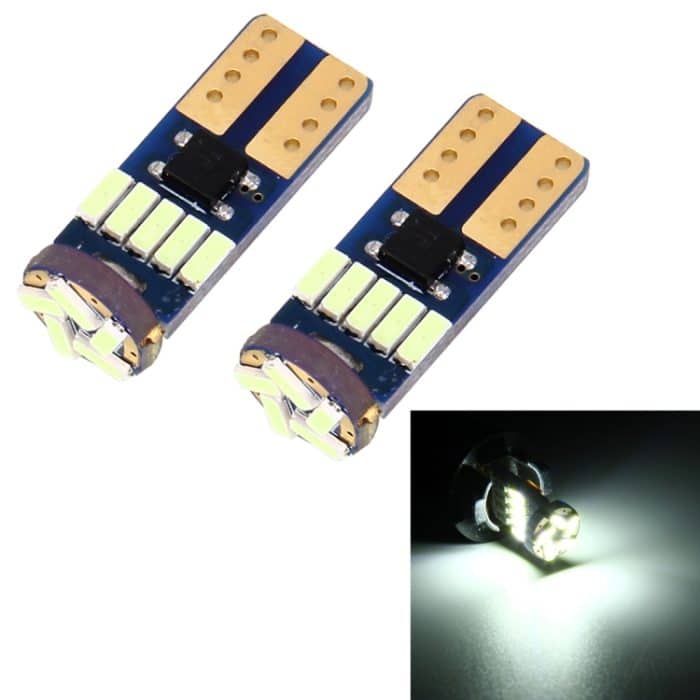 S-CMS-2424W.jpg 2PCS T10 3W 450LM 15 LED 4014 SMD LED Dekodieren Fehlerfreie Canbus Auto Umrissleuchte, DC12V, 15 LED 4014 SMD LEDs – Bild 1