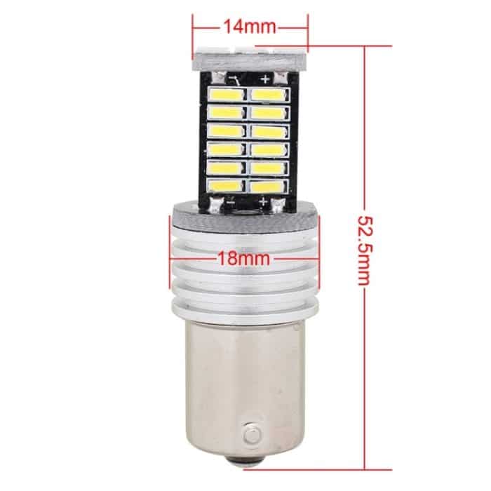 2PCS 1156 / BA15S 6W 30SMD 4014 900LM Weißlicht 6500K LED-Auto-Brems- / Lenklicht dekodieren – Bild 4