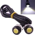 2 Stück 2 x 2 W wasserdichtes Eagle-Eye-Licht, weißes LED-Licht für Fahrzeuge, Kabellänge: 60 cm
