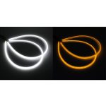 2 PCS 6W 360LM 6500K 597-577nm Weiß + Gelb Kabelgebundene LED-Röhre Tagfahrlicht DRL-Lenkleuchte, DC12V, Lampenlänge: 60 cm – Bild 7