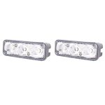 2 Stück MZ 9 W 540 lm 6500 K 3-LED-Weißlicht, kabelgebunden, Tagfahrlicht, Nebelscheinwerfer, DC 12–24 V, Lichtdraht: 15 cm, MZ 9W – Bild 2