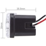 2 Stück MZ 9 W 540 lm 6500 K 3-LED-Weißlicht, kabelgebunden, Tagfahrlicht, Nebelscheinwerfer, DC 12–24 V, Lichtdraht: 15 cm, MZ 9W – Bild 5